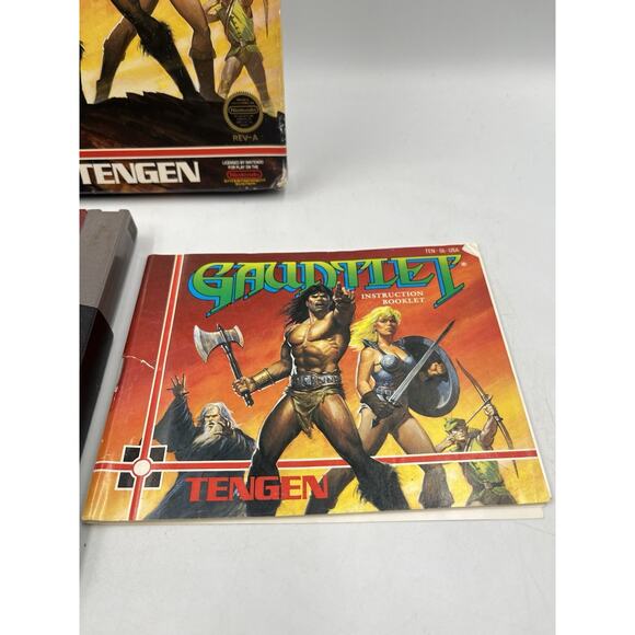Gauntlet - Nintendo NES Video Game Tengen Black Cartridge Complete CIB - Picture 7 of 16
